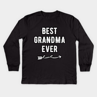 Best grandma ever Kids Long Sleeve T-Shirt